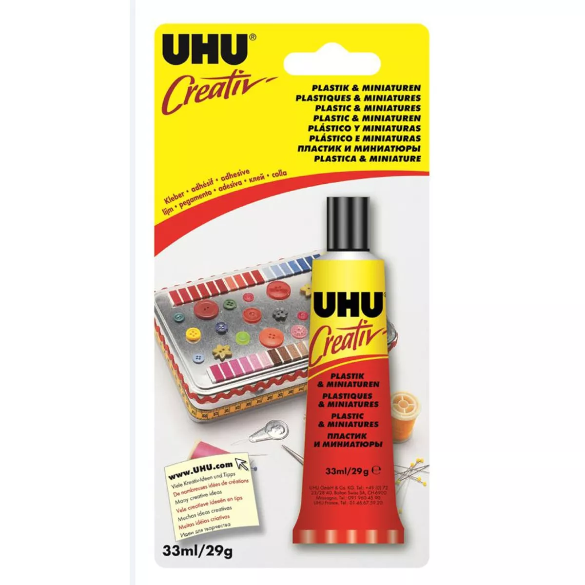 Uhu - Blister Creativo Para Plasticos Y Miniaturas Tubo 33Ml Amarillo En Oferta Uhu - Blister Creativo Para Plasticos Y Miniaturas Tubo 33Ml Amarillo Barato