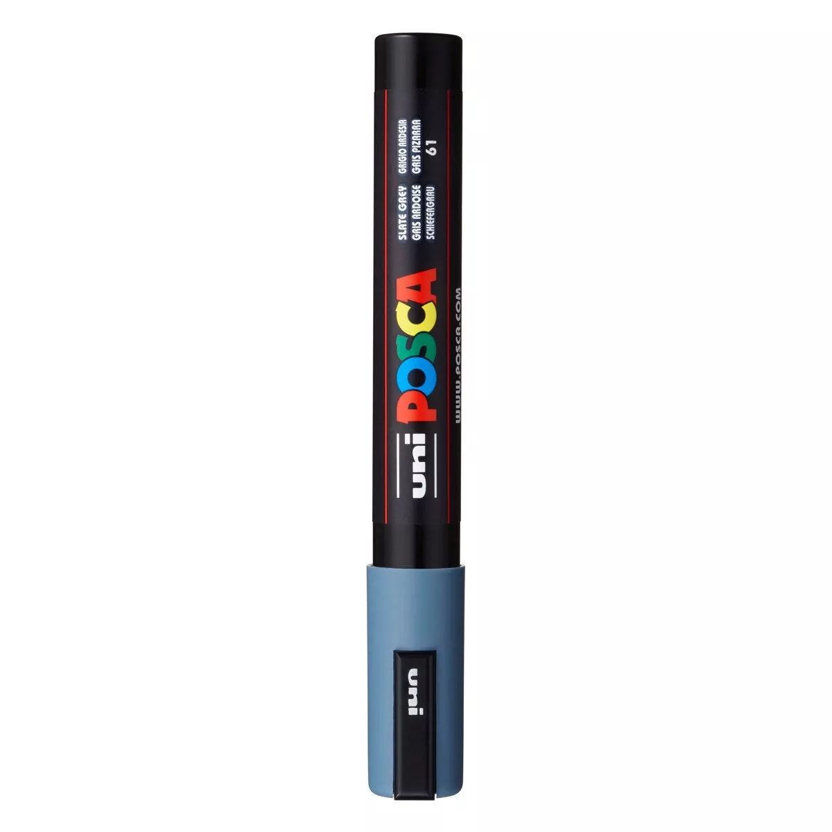 Uni Posca - Marcador De Pintura Base Al Agua 1,8-2,5 Mm Gris Pizarra En Oferta Uni Posca - Marcador De Pintura Base Al Agua 1