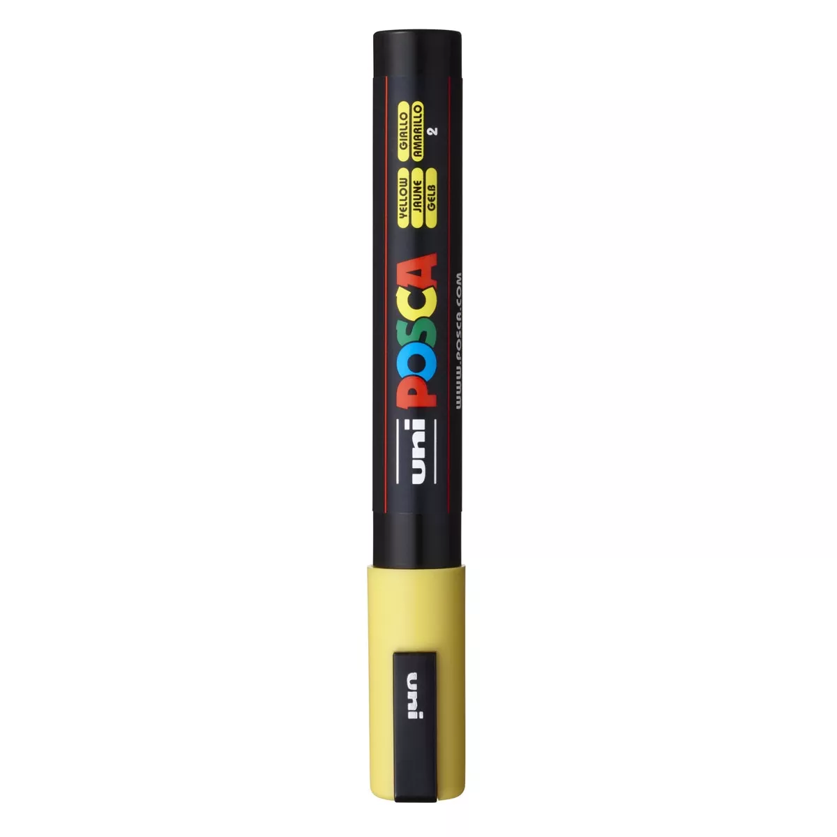 Uni Posca - Marcador De Pintura Base Al Agua 1,8-2,5 Mm. Amarillo En Oferta Uni Posca - Marcador De Pintura Base Al Agua 1