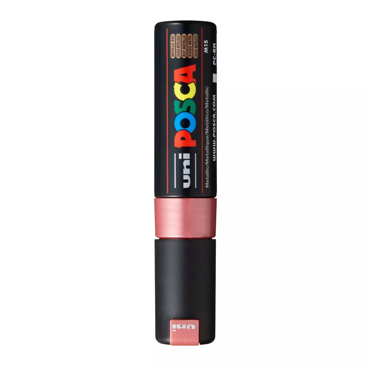 Uni Posca - Marcador De Pintura Base Al Agua 8,0 Mm Rojo Metálico En Oferta Uni Posca - Marcador De Pintura Base Al Agua 8