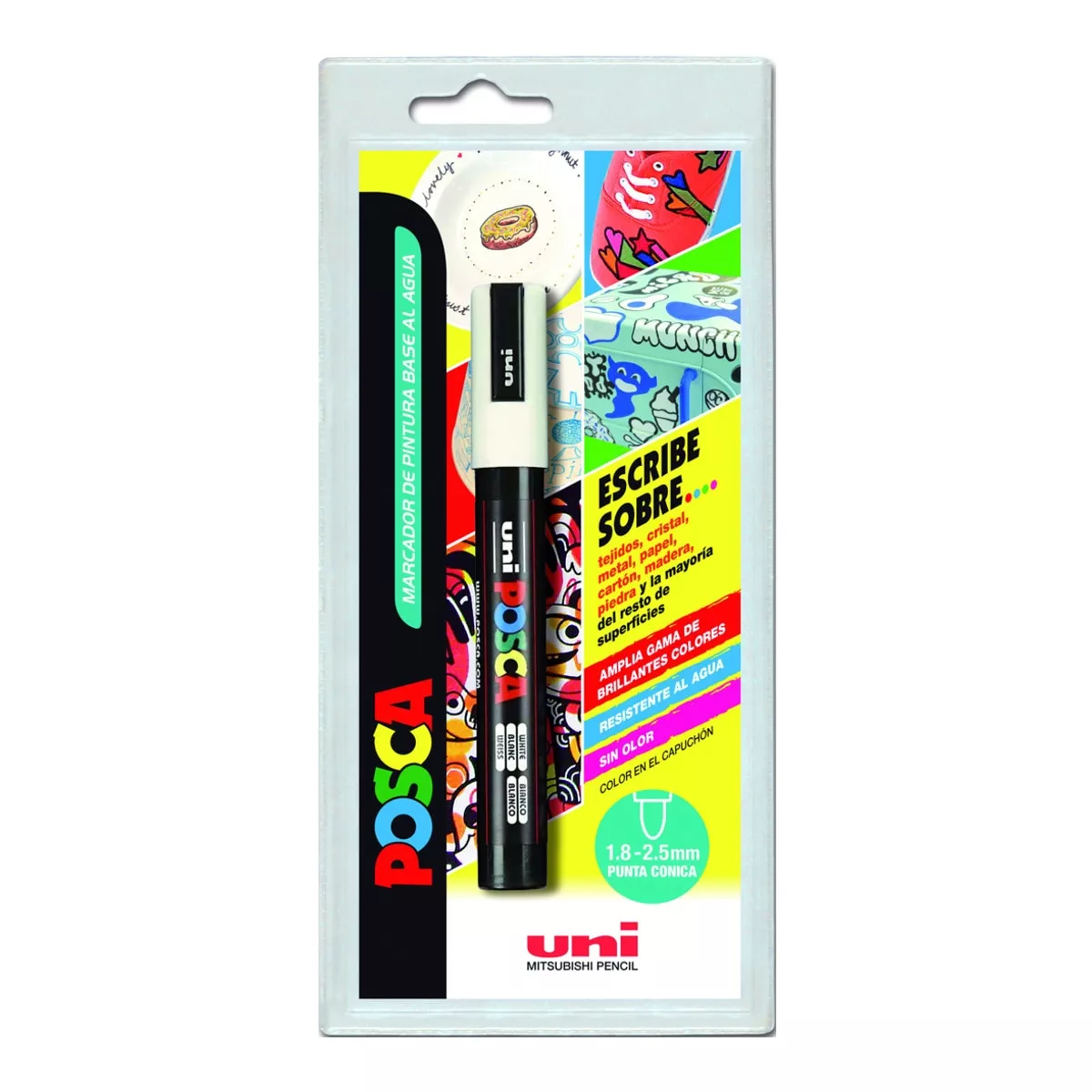 Uni Posca - Marcador Pc 5M Blanco En Oferta Uni Posca - Marcador Pc 5M Blanco Barato