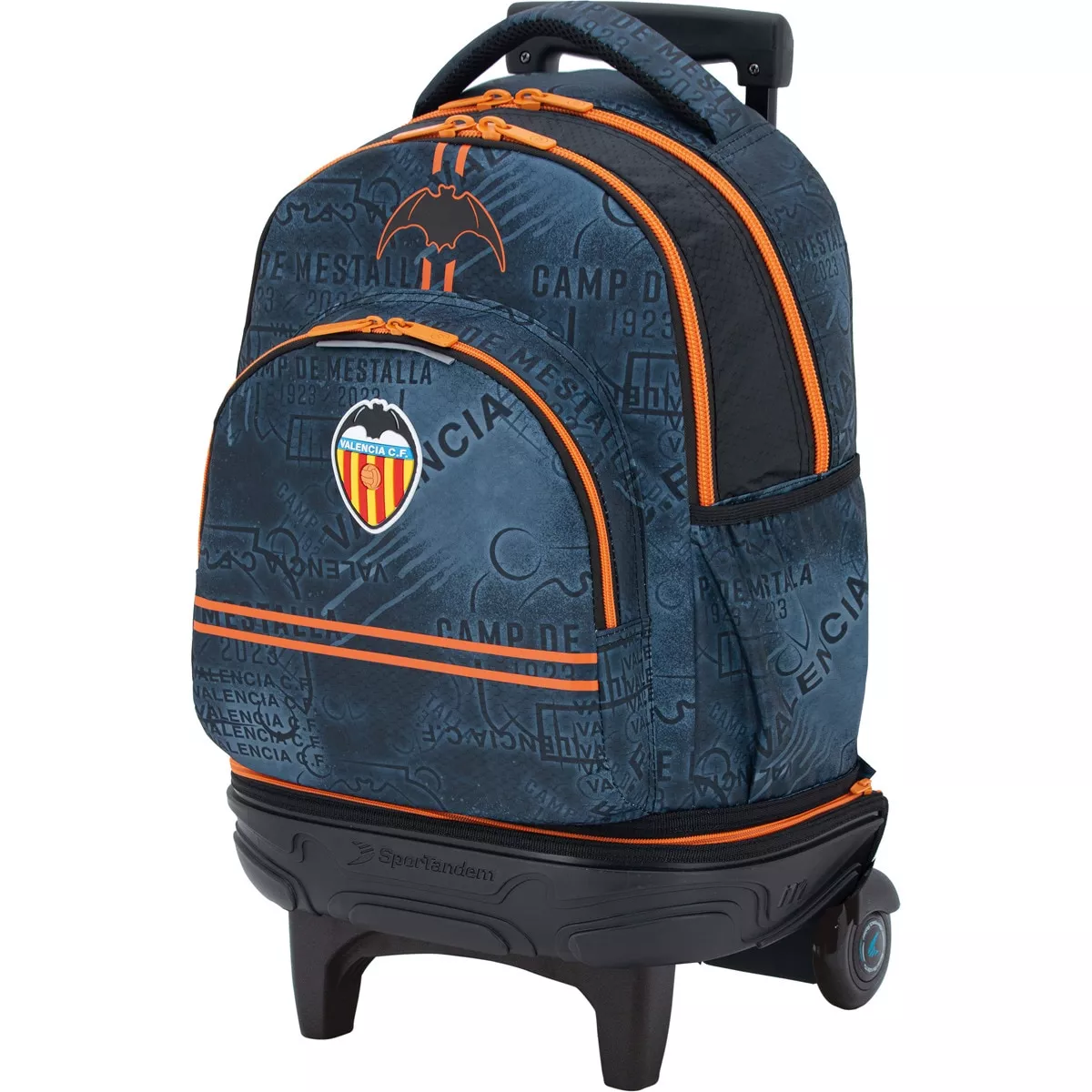 Valencia C.f - Carro Desmontable Con Base Reforzada Y Resistente 2023 . Antracita Y Naranja En Oferta Valencia C.f - Carro Desmontable Con Base Reforzada Y Resistente 2023 . Antracita Y Naranja Barato