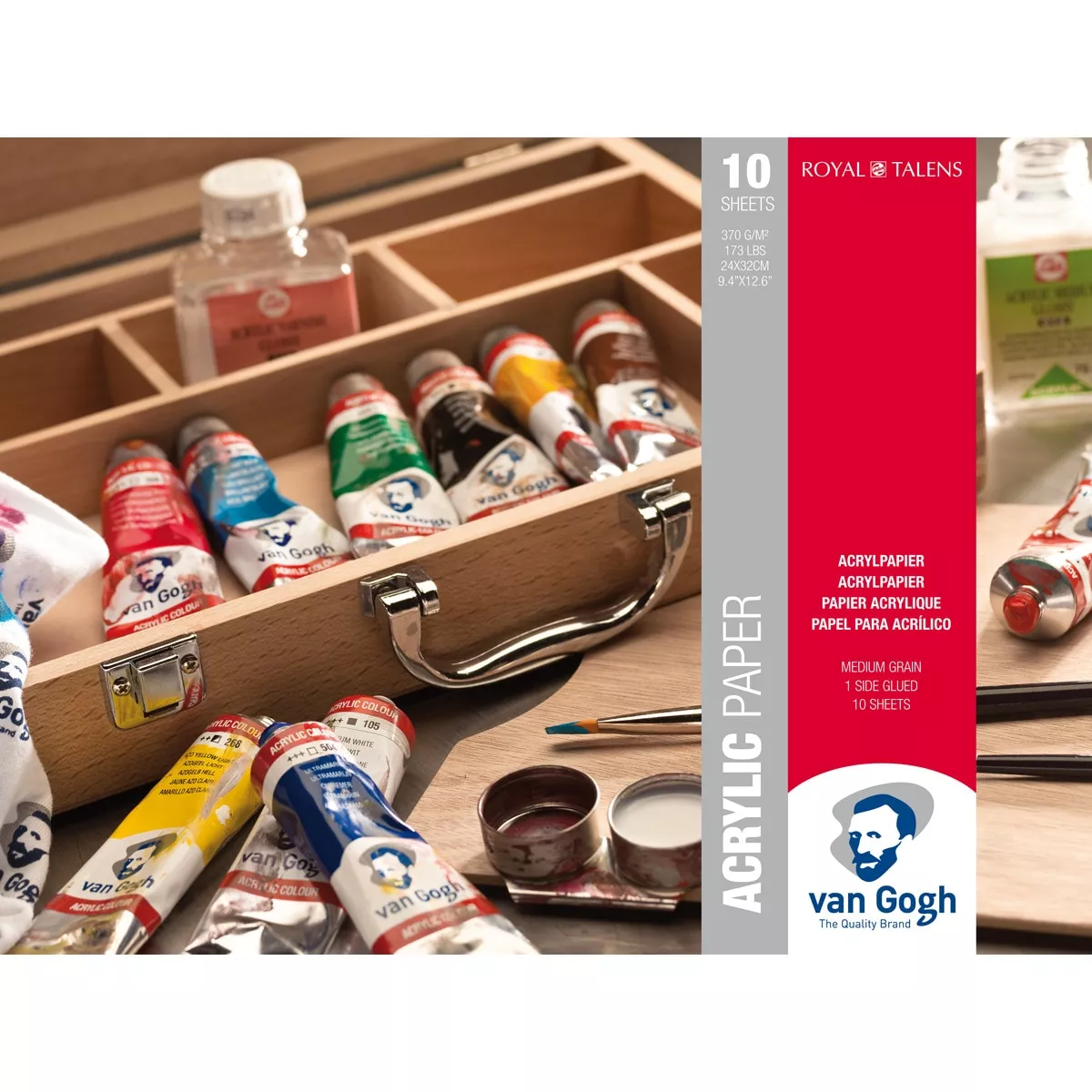 Van Gogh - Bloc Encolado Para Acrilico 370 Grms M2 10 Hojas 24 X 32 Cms Multicolor En Oferta Van Gogh - Bloc Encolado Para Acrilico 370 Grms M2 10 Hojas 24 X 32 Cms Multicolor Barato