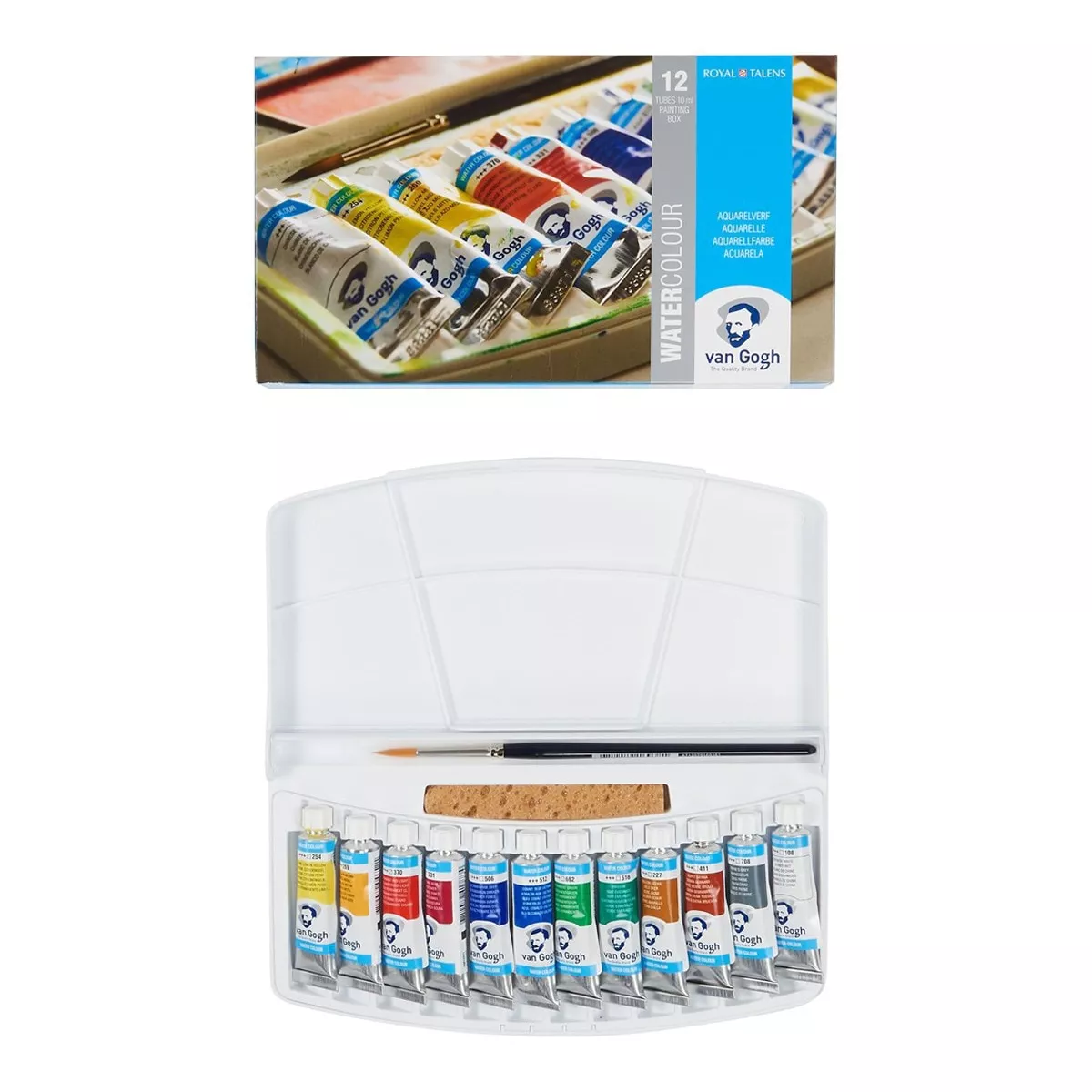 Van Gogh - Estuche De Plástico De Acuarelas Con 12 Colores En Tubos De 10 Ml Multicolor En Oferta Van Gogh - Estuche De Plástico De Acuarelas Con 12 Colores En Tubos De 10 Ml Multicolor Barato