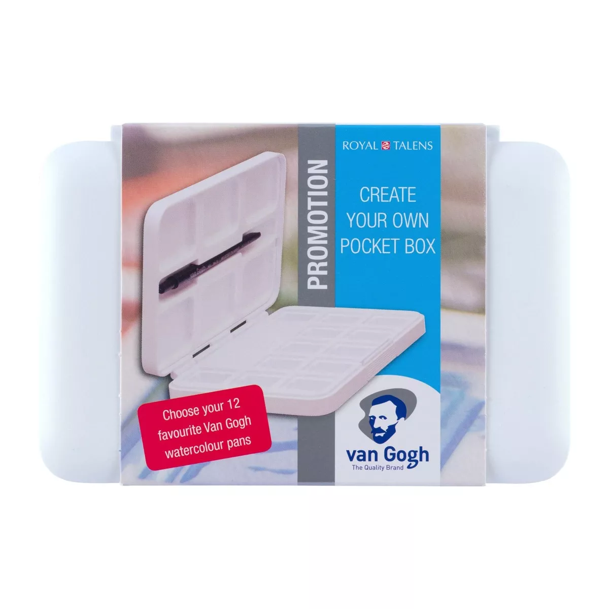 Van Gogh - Estuche Vacío Con 10 Compartimentos Para Pastillas De Acuarela Blanco En Oferta Van Gogh - Estuche Vacío Con 10 Compartimentos Para Pastillas De Acuarela Blanco Barato