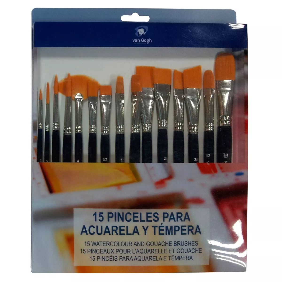Van Gogh - Set 15 Pinceles Cortos Para Acuarela Y Témpera De Bolsillo Azul En Oferta Van Gogh - Set 15 Pinceles Cortos Para Acuarela Y Témpera De Bolsillo Azul Barato