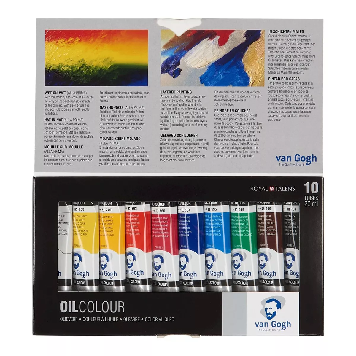 Van Gogh - Set De 10 Tubos De Óleo De 20 Ml Multicolor En Oferta Van Gogh - Set De 10 Tubos De Óleo De 20 Ml Multicolor Barato