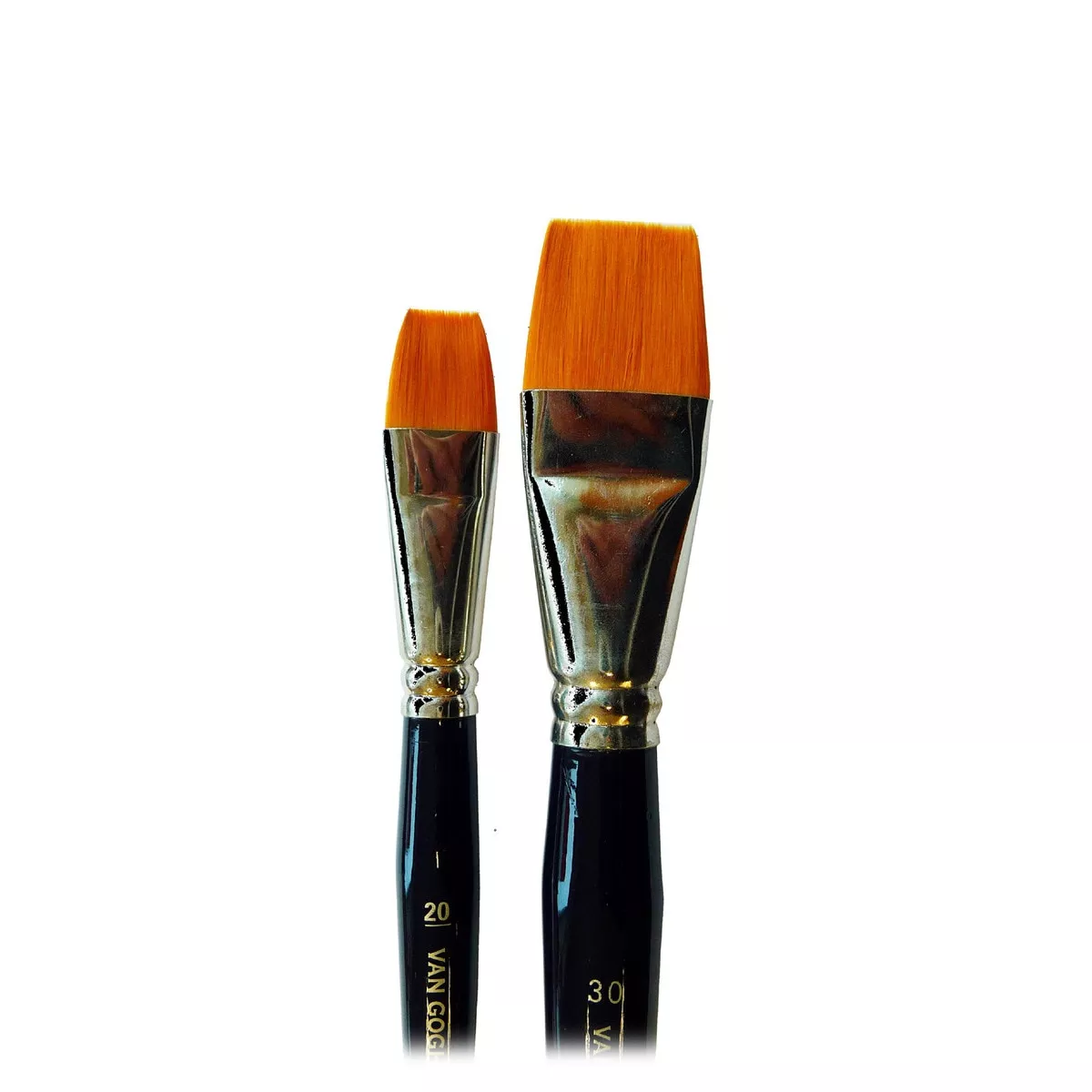 Van Gogh - Set De 2 Pinceles De Mango Corto De Punta Plana Para Acuarela Y Témpera Azul En Oferta Van Gogh - Set De 2 Pinceles De Mango Corto De Punta Plana Para Acuarela Y Témpera Azul Barato