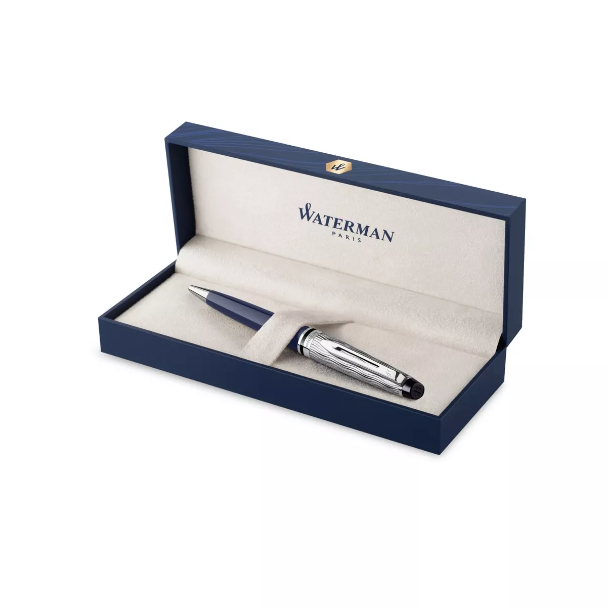Waterman - Bolígrafo Expert Essence Du Bleu Azul Y Plateado En Oferta Waterman - Bolígrafo Expert Essence Du Bleu Azul Y Plateado Barato