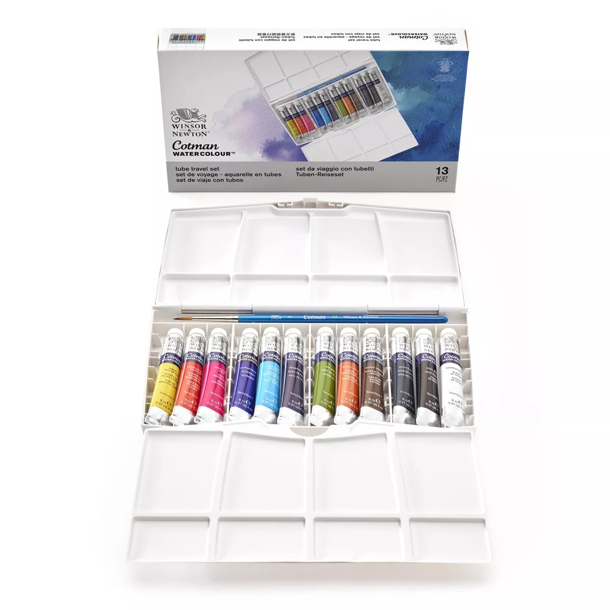 Winsor & Newton - Pack De 12 Tubos De 8 Ml De Acuarela Cotman Multicolor barato