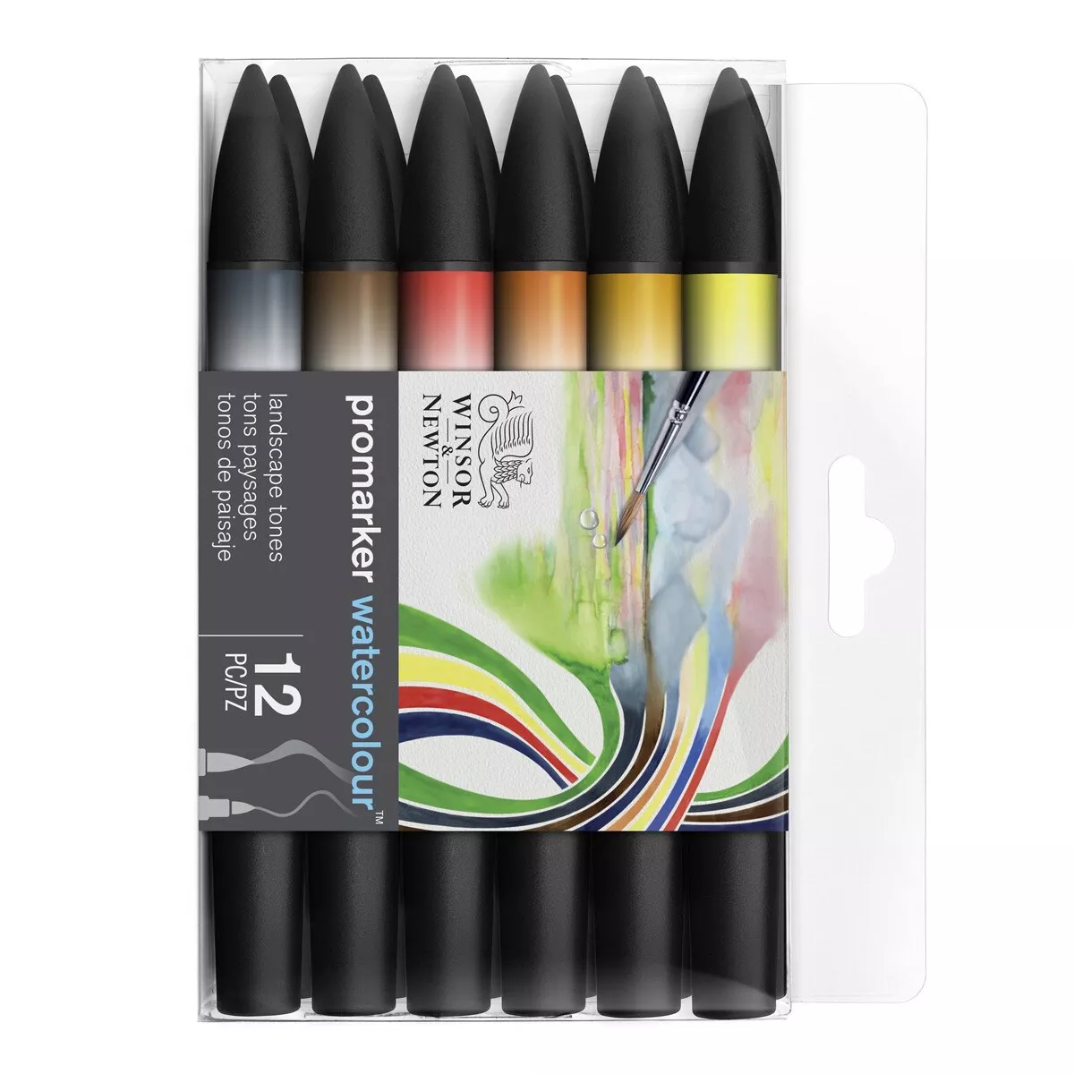 Winsor &Amp; Newton - Set 12 Rotuladores Promarker Watercolor Tonos Paisaje Multicolor En Oferta Winsor &Amp; Newton - Set 12 Rotuladores Promarker Watercolor Tonos Paisaje Multicolor Barato