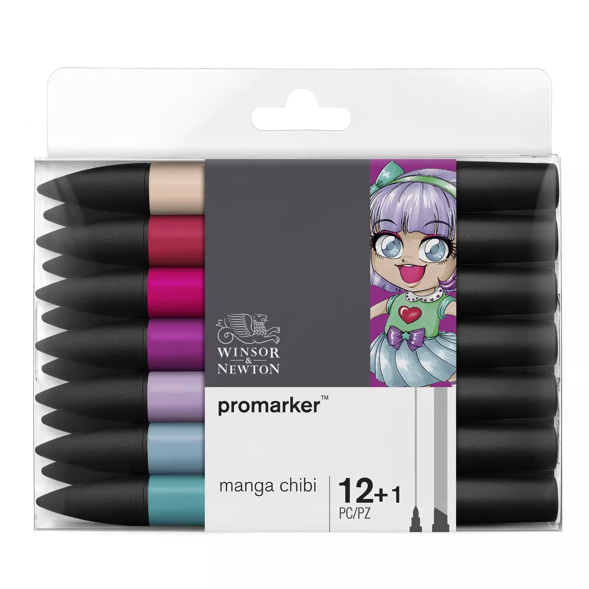 Winsor & Newton - Set 12+1 Rotuladores Promarker Manga Chibi Winsor&Newton barato