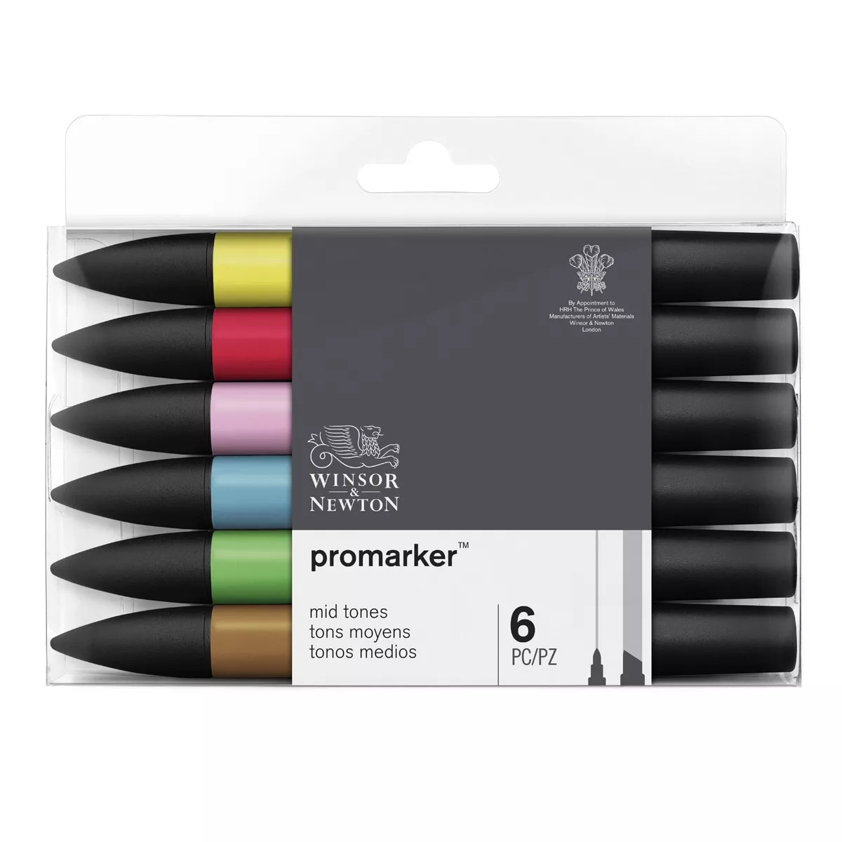 Winsor &Amp; Newton - Set 6 Rotuladores Promarker Tonos Medios Winsor&Amp;Newton En Oferta Winsor &Amp; Newton - Set 6 Rotuladores Promarker Tonos Medios Winsor&Amp;Newton Barato